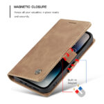 Solidenz Urban Book iPhone 14 Pro hoesje - Bruin - Afbeelding 6