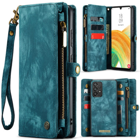 Solidenz Urban Wallet Samsung A52s / A52 case – Blue