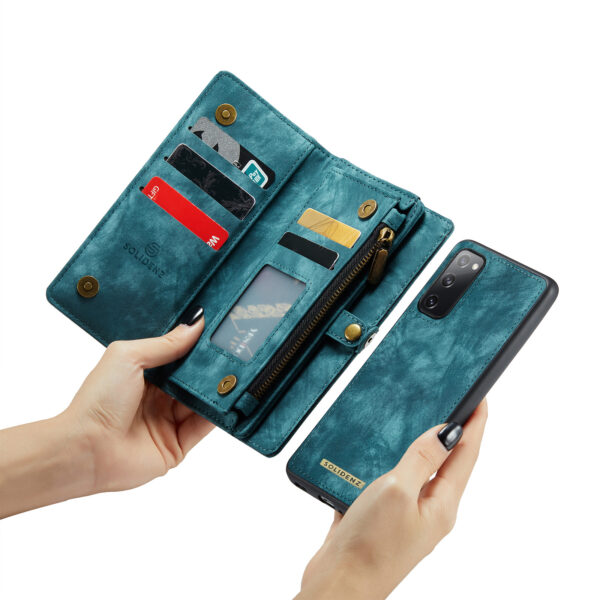 Solidenz Urban Wallet Samsung S20 FE case - Blue - Image 5