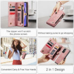 Solidenz Urban Wallet Samsung S23 FE hoesje - Roze - Afbeelding 9