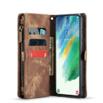 Solidenz Urban Wallet Samsung S21 FE hoesje - Bruin - Afbeelding 4