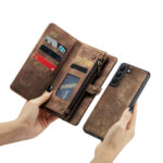 Solidenz Urban Wallet Samsung S21 FE hoesje - Bruin - Afbeelding 6
