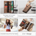 Solidenz Urban Wallet Samsung S21 FE hoesje - Bruin - Afbeelding 9