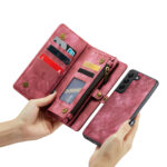 Solidenz Urban Wallet Samsung S21 FE hoesje - Rood - Afbeelding 5