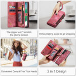 Solidenz Urban Wallet Samsung S21 FE hoesje - Rood - Afbeelding 9