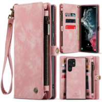 Solidenz Urban Wallet Samsung S22 Ultra hoesje – Roze