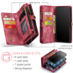 Solidenz Urban Wallet iPhone 12 / 12 Pro hoesje - Rood - Afbeelding 8