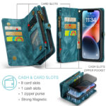 Solidenz Urban Wallet iPhone 13 hoesje - Blauw - Afbeelding 7