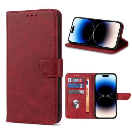 Solidenz bookcase iPhone 15 Plus – Red