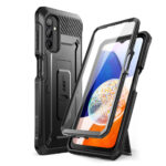 Supcase 360 Backcase hoesje met screenprotector Samsung Galaxy A14 - Zwart