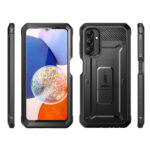 Supcase 360 Backcase hoesje met screenprotector Samsung Galaxy A14 - Zwart - Afbeelding 10