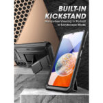 Supcase 360 Backcase hoesje met screenprotector Samsung Galaxy A14 - Zwart - Afbeelding 3