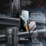 Supcase 360 Backcase met screenprotector Samsung A34 - Zwart - Afbeelding 6