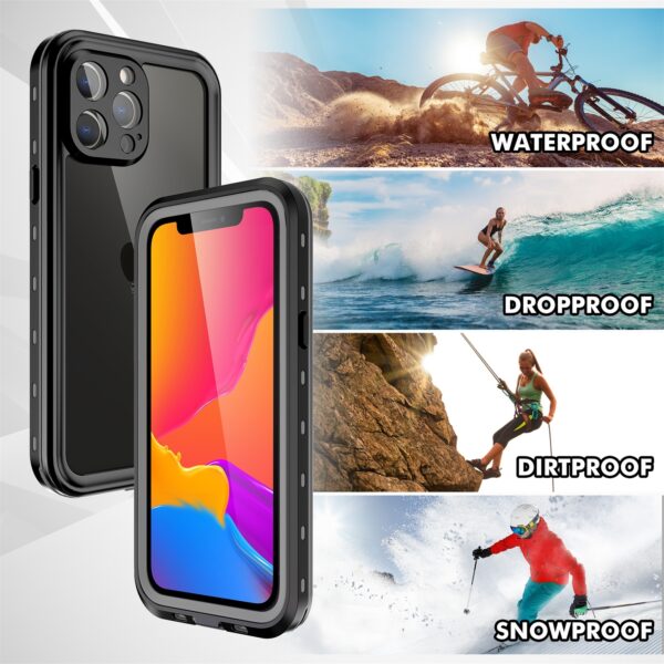 Turtle Shift Volledig waterdicht en stofdicht hoesje iPhone 13 Pro Max - Afbeelding 7