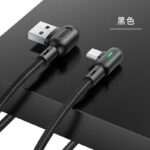 USAMS 1.2m Oplaadkabel met Statuslampje - Lightning - Afbeelding 2