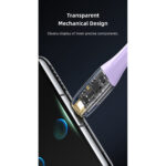 USAMS 100W USB-C to USB-C Cable 1.2m - Digital Display - Black - Image 3