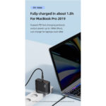 USAMS 100W USB-C to USB-C Cable 1.2m - Digital Display - Black - Image 5