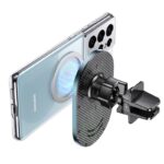 USAMS 15W Magnetic Car Holder with Charging Function - Ventilation Grid - Image 2