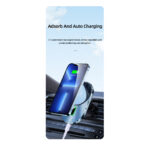 USAMS 15W Magnetic Car Holder with Charging Function - Ventilation Grid - Image 8