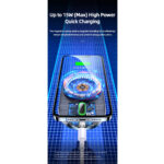 USAMS 15W Magnetic Car Holder with Charging Function - Ventilation Grid - Image 9
