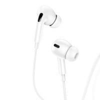 USAMS Bedrade In-Ear Oordopjes 1.2m – Lightning aansluiting – Wit