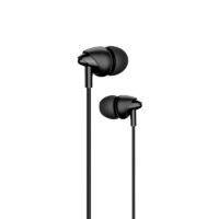 USAMS Bedrade In-Ear Oordopjes 1.2m – Zwart