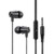 variatie USAMS Wired In-Ear Earbuds 1.2m with 3.5mm AUX jack – Black