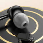 USAMS Metalen In-Ear Oordopjes met USB Type-C aansluiting - Zwart - Afbeelding 4
