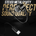 USAMS Metalen In-Ear Oordopjes met USB Type-C aansluiting - Zwart - Afbeelding 8