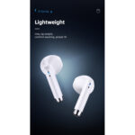 USAMS Wireless Earbuds with Bluetooth 5.0 - White - Image 4