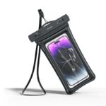 USAMS waterproof phone case for phones up to 7 inches - Black - Image 4