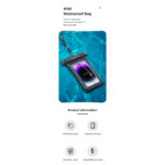 USAMS waterproof phone case for phones up to 7 inches - Black - Image 5