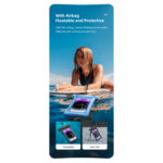 USAMS waterproof phone case for phones up to 7 inches - Black - Image 6