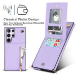 Fashion wallet case with lanyard Samsung Galaxy S22 Ultra - Violet - Image 5