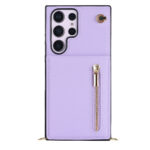 Fashion wallet case with lanyard Samsung Galaxy S22 Ultra - Violet - Image 6