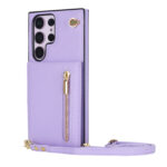 Fashion wallet case with lanyard Samsung Galaxy S22 Ultra - Violet - Image 7