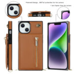 Solidenz Fashion Wallet with lanyard iPhone 15 - Brown - Image 2