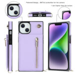 Solidenz Fashion Wallet met koord iPhone 14 - Violet - Afbeelding 2