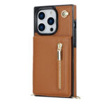 Solidenz Fashion Wallet met koord iPhone 15 Pro - Bruin - Afbeelding 10