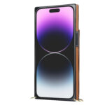 Solidenz Fashion Wallet met koord iPhone 15 Pro - Bruin - Afbeelding 6