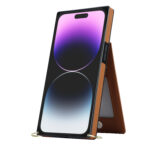 Solidenz Fashion Wallet met koord iPhone 15 Pro - Bruin - Afbeelding 7