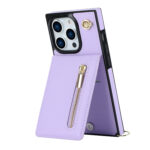 Solidenz Fashion Wallet met koord iPhone 15 Pro Max - Violet - Afbeelding 11