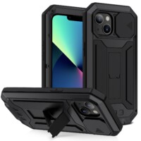 Dustproof metal case iPhone 13 Mini – Black