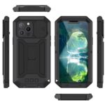 Dustproof metal case iPhone 13 Pro - Black - Image 2