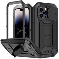 Dustproof metal case iPhone 14 Pro Max – Black