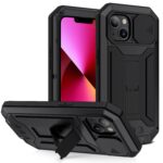 Dustproof metal case iPhone 13 - Black