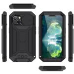 Dustproof metal case iPhone 13 - Black - Image 2