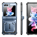 Armorbox Galaxy Z Flip5 case with screen protector - Blue - Image 10