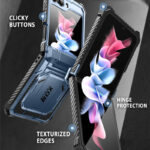 Armorbox Galaxy Z Flip5 case with screen protector - Blue - Image 5