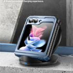 Armorbox Galaxy Z Flip5 case with screen protector - Blue - Image 7